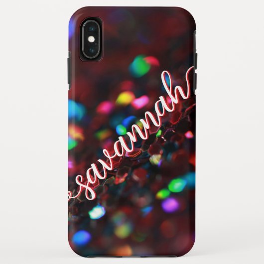 donkerrode sprankeling Case-Mate iPhone case (Achterkant)