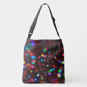 donkerrode sprankeling crossbody tas (Achterkant)