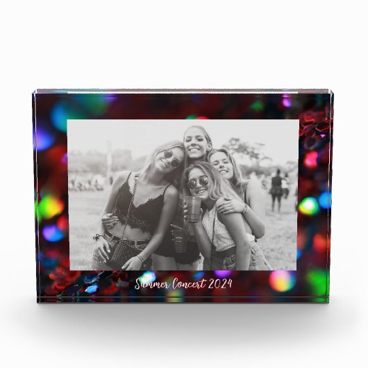 donkerrode sprankeling fotoblokken (Voorkant)