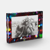 donkerrode sprankeling fotoblokken (Links)