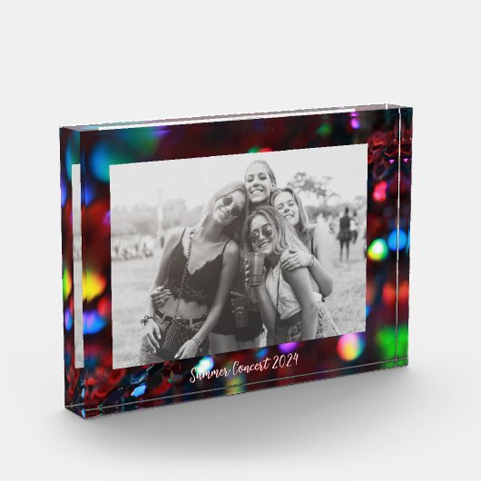 donkerrode sprankeling fotoblokken (Links)