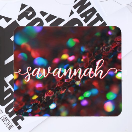 donkerrode sprankeling muismat