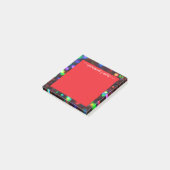 donkerrode sprankeling post-it® notes (Schuin)