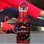 donkerrode sprankeling waterfles