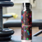 donkerrode sprankeling waterfles