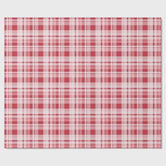 donkerrode tartan cadeaupapier (Vlak)