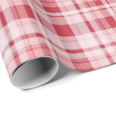 donkerrode tartan cadeaupapier (Rol Hoek)