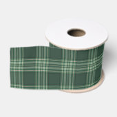 Donkerrode tartan plaid grosgrain lint (Spoel)