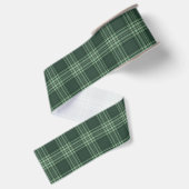 Donkerrode tartan plaid grosgrain lint (Achterkant)