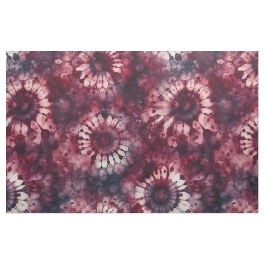 Donkerrode Tie-dye Stof (Yard (91,4 cm))
