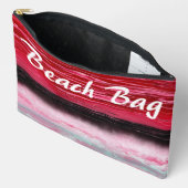 Donkerrode tot Roze Strandtas Etui (Open)