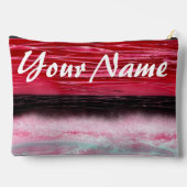 Donkerrode tot Roze Strandtas Etui (Achterkant)