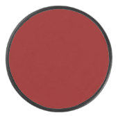 Donkerrode, vaste kleur hockey puck (Voorkant)