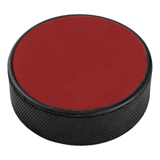 Donkerrode, vaste kleur hockey puck (3/4)