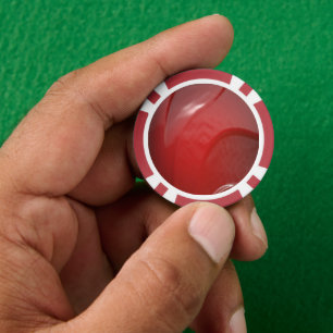 Donkerrode, verfijnde kunststof textuur poker chips