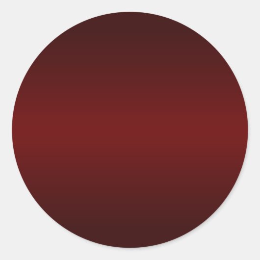 Donkerrode Verlopende Blanco Ronde Sticker (Voorkant)