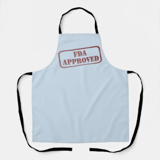 Donkerrode, vervormde stempel Funny FDA Goedgekeur Schort