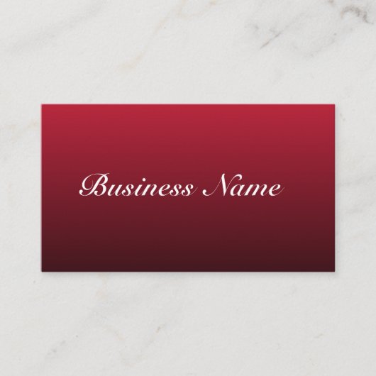 Donkerrode Visitekaartjes (Voorkant)