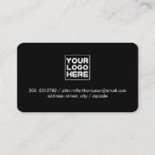 Donkerrode Wereldkaart Reizen Tours Visitekaartje (Achterkant)