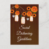 Donkerroest Oranje Bloemige Metselaars Pot Veiligh Informatiekaartje (Voorkant)