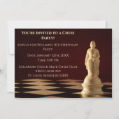 Donkerrood 30ste verjaardag partij schaakpion kaart (Voorkant)