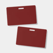 Donkerrood #650000, koperkorst badge (Voor- en achterkant)