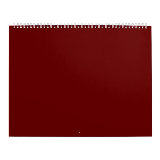 Donkerrood #650000, koperkorst kalender (Hoes)