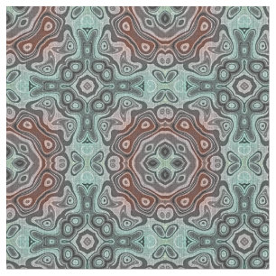 Donkerrood Blauwgroen blauw Bali-batikpatroon Stof