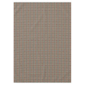 Donkerrood Blauwgroen Blauw Taupe Bruin Tribal Moz Tafelkleed (Voorkant)