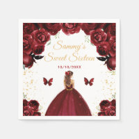 Donkerrood bruin haar prinses Sweet Sixteen