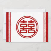 Donkerrood dubbel geluk - Fancy Kaart (Voorkant)