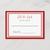 Donkerrood dubbel geluk - Fancy Plaatskaartje (Achterkant)