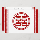 Donkerrood Dubbel Geluk - Fantasie Kaart (Voorkant / Achterkant)