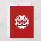 Donkerrood dubbel geluk - rond kaart (Voorkant)