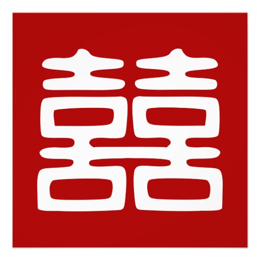 Donkerrood dubbel geluk - Vet Foto Afdruk (Voorkant)