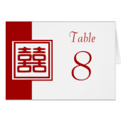 Donkerrood dubbel geluk - vierkant (Voorkant Horizontaal)