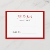 Donkerrood dubbel geluk - vierkant plaatskaartje (Achterkant)