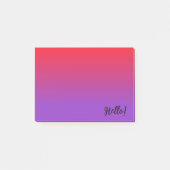 Donkerrood en donkerpaars verloop  post-it® notes (Voorkant)
