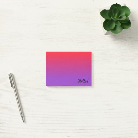 Donkerrood en donkerpaars verloop  post-it® notes (Kantoor)
