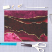 Donkerrood en goudkleurig kiezelgrijs tissuepapier (Craft)