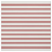 Donkerrood en mint-roomstrips stof (Swatch)