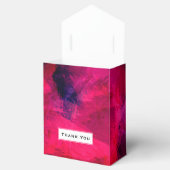 Donkerrood en Paars Abstract bedankt Bedankdoosjes (Geopend)