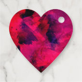 Donkerrood en Paars Abstract bedankt Bedankjes Labels (Achterkant)