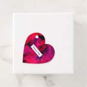 Donkerrood en Paars Abstract bedankt Bedankjes Labels (In situ)