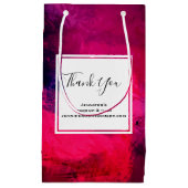 Donkerrood en Paars Krachtig Modern Abstract Bedan Klein Cadeauzakje (Voorkant)