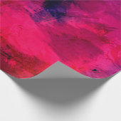 Donkerrood en paars, modern en abstract cadeaupapier (Hoek)