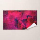 Donkerrood en Paars vet en modern Abstract Bad Handdoek (Handdoek)