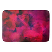 Donkerrood en Paars vet en modern Abstract Badmat (Voorkant)