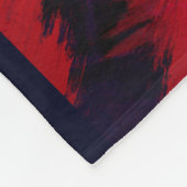 Donkerrood en Paars vet en modern Abstract Fleece Deken (Hoek)
