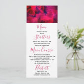 Donkerrood en Paars vet en modern Abstract Kaart (Staand voorkant)